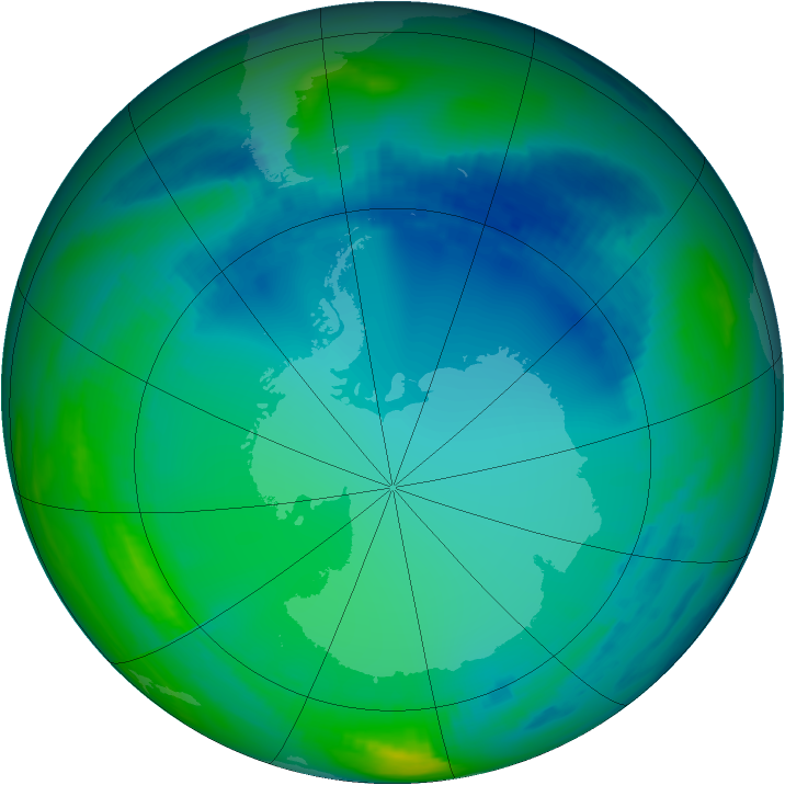 Ozone Map 2000-07-18
